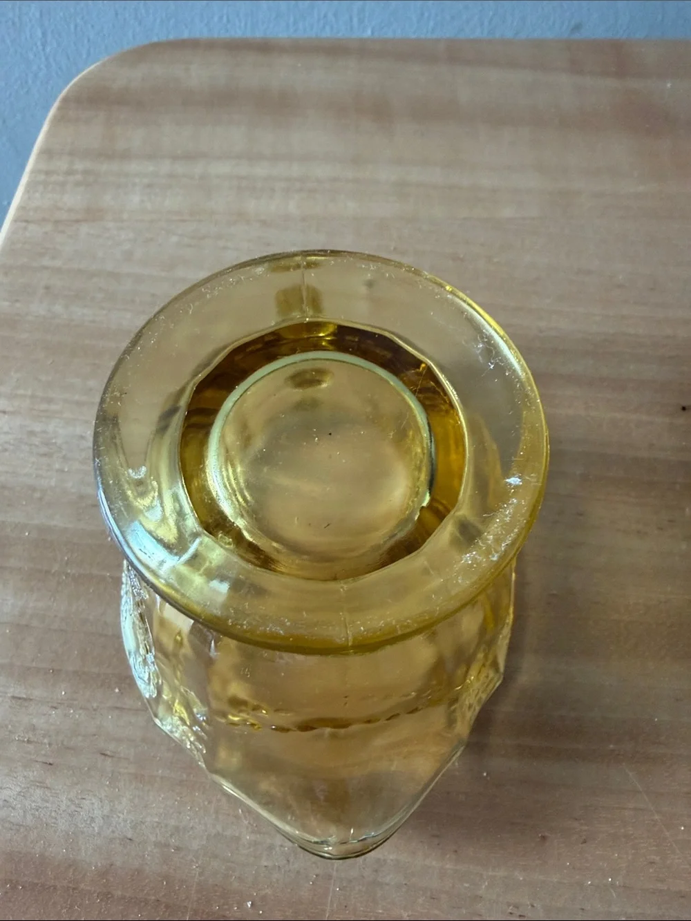 Vintage Federal Amber Glass Creamer Pitcher - Decorative Serveware